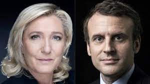 Le Pen Macron affiche
